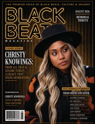 Black Beat Magazine Tribute Issue cover honoring actress and comedian Christy Knowings