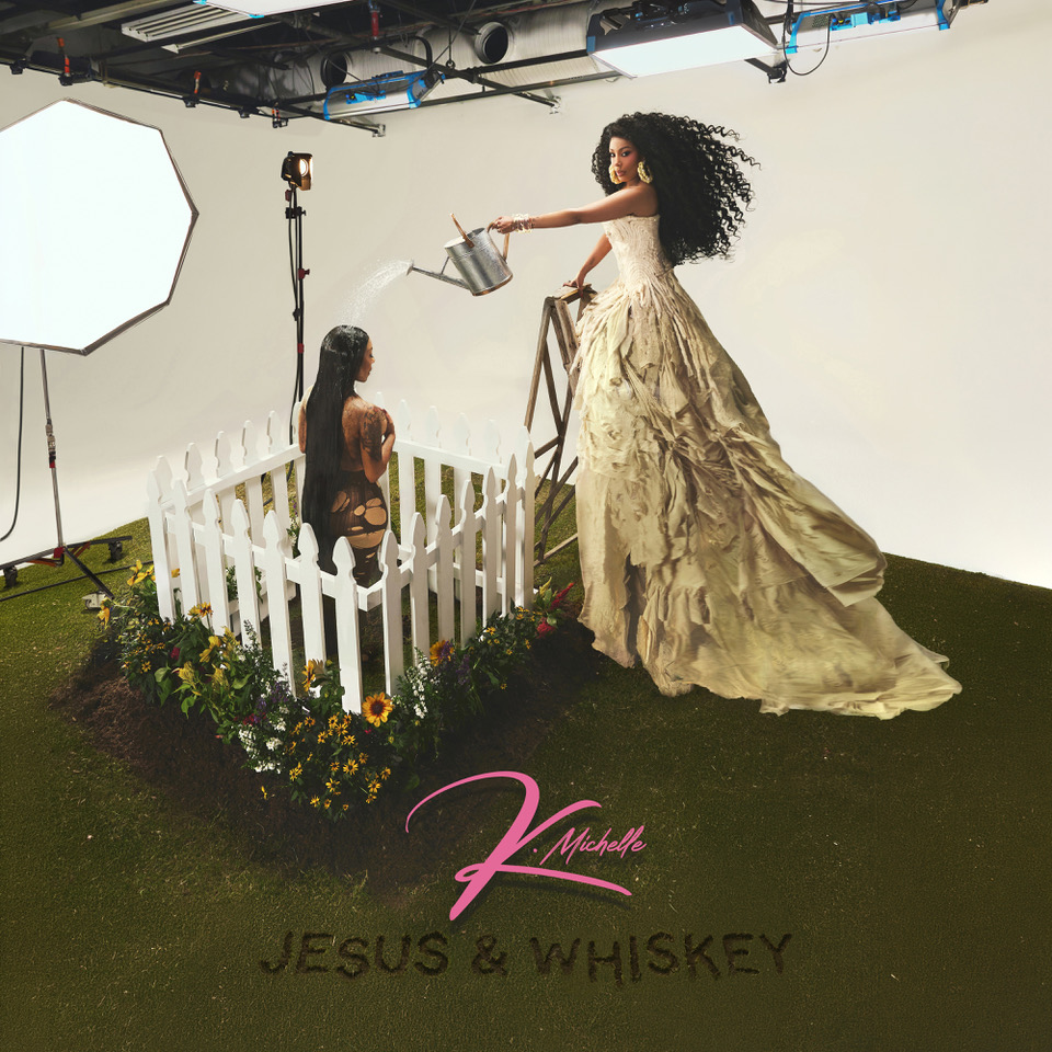 Album cover art for K. Michelle&rsquo;s Country album Jesus & Whiskey.